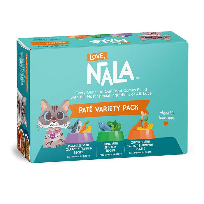 Photo of Love, Nala-Love, Nala Pate Recipe in Broth Canned Cat Food-Variety Pack (Mackerel, Tuna, & Chicken)-(2.8 oz) [12 count]-from Pet Wish Pros