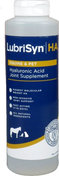 Photo of LubriSyn-Lubrisyn HA + Equine and Pet Hyaluronic Acid Joint Supplement-16 oz-from Pet Wish Pros