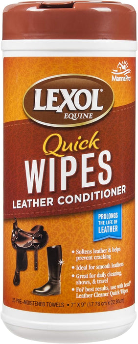 Photo of Manna Pro-Lexol Equine Leather Conditioner Quick Wipes-25 count-from Pet Wish Pros