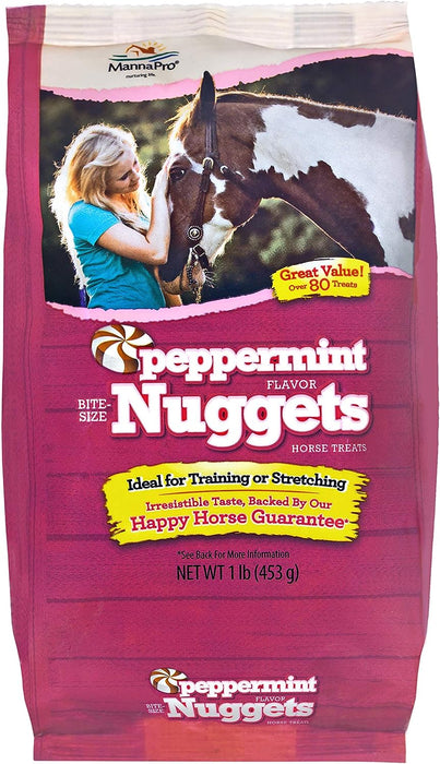 Photo of Manna Pro-Manna Pro Bite-Size Nuggets Horse Treats-Peppermint-1 lb-from Pet Wish Pros