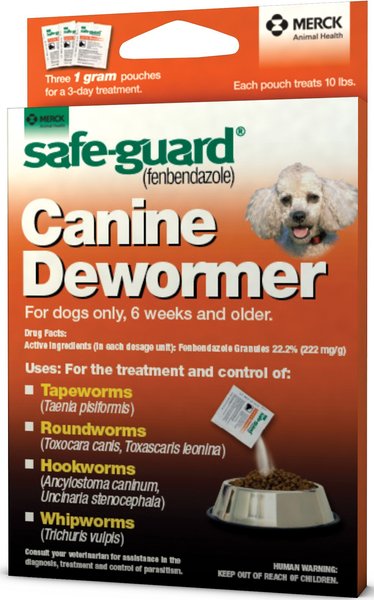 Photo of Merck Animal Health-Safe-Guard Canine Tapeworm Packets-1 gram-3 count-from Pet Wish Pros