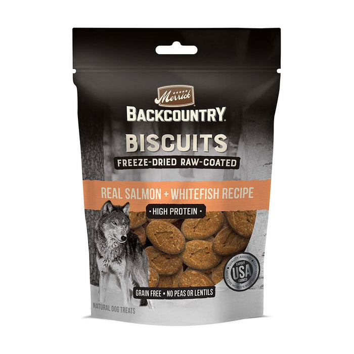 Photo of Merrick Pet Care-Merrick Backcountry Freeze-Dried Raw Coated Dog Biscuit-Salmon Recipe-10 oz-from Pet Wish Pros