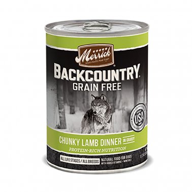 Photo of Merrick Pet Care-Merrick Backcountry Grain-Free Adult Canned Dog Food-Chunky Lamb-(12.7 oz) [12 count]-from Pet Wish Pros