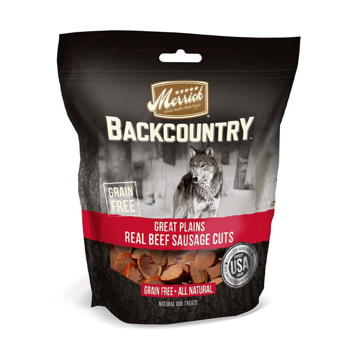 Photo of Merrick Pet Care-Merrick Backcountry Grain-Free Adult Dog Treats-Great Plains Real Beef Sausage-5 oz-from Pet Wish Pros