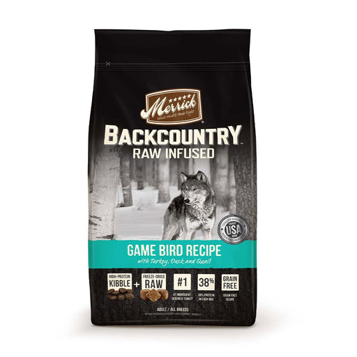 Photo of Merrick Pet Care-Merrick Backcountry Raw Infused Adult Dry Dog Food-Game Bird Recipe-12 lb-from Pet Wish Pros