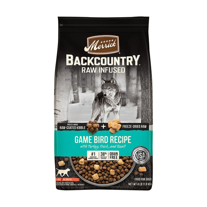 Photo of Merrick Pet Care-Merrick Backcountry Raw Infused Adult Dry Dog Food-Game Bird Recipe-20 lb-from Pet Wish Pros