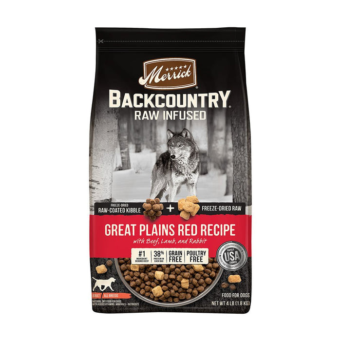 Photo of Merrick Pet Care-Merrick Backcountry Raw Infused Adult Dry Dog Food-Great Plains Red Recipe-10 lb-from Pet Wish Pros