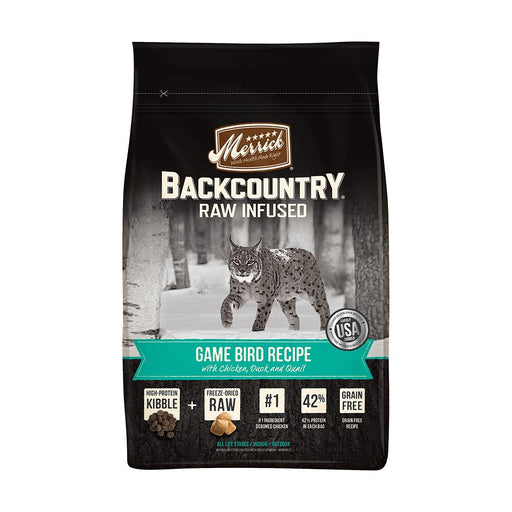 Photo of Merrick Pet Care-Merrick Backcountry Raw Infused Dry Cat Food-Game Bird Recipe-6 lb-from Pet Wish Pros