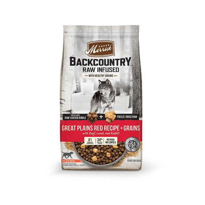 Photo of Merrick Pet Care-Merrick Backcountry Raw Infused with Healthy Grains Adult Dry Dog Food-Great Plains Red Recipe-20 lb-from Pet Wish Pros