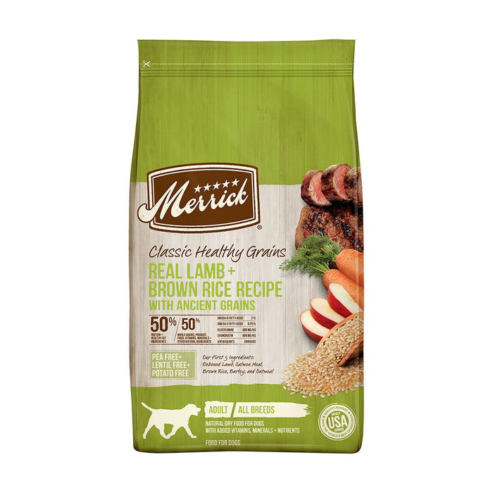 Photo of Merrick Pet Care-Merrick Classic Healthy Grains Adult Dry Dog Food-Real Lamb & Brown Rice-25 lb-from Pet Wish Pros