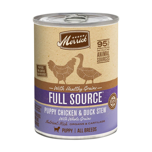 Photo of Merrick Pet Care-Merrick Full Source Grain-Free Stew for Puppies-Chicken and Duck-(12.7 oz) [12 count]-from Pet Wish Pros