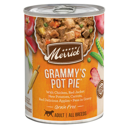 Photo of Merrick Pet Care-Merrick Grain-Free Canned Dog Food-Grammy's Pot Pie-(12.7 oz) [12 count]-from Pet Wish Pros