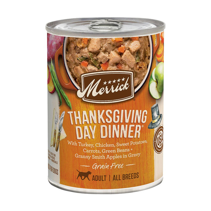 Photo of Merrick Pet Care-Merrick Grain-Free Canned Dog Food-Thanksgiving Day Dinner-(12.7 oz) [12 count]-from Pet Wish Pros