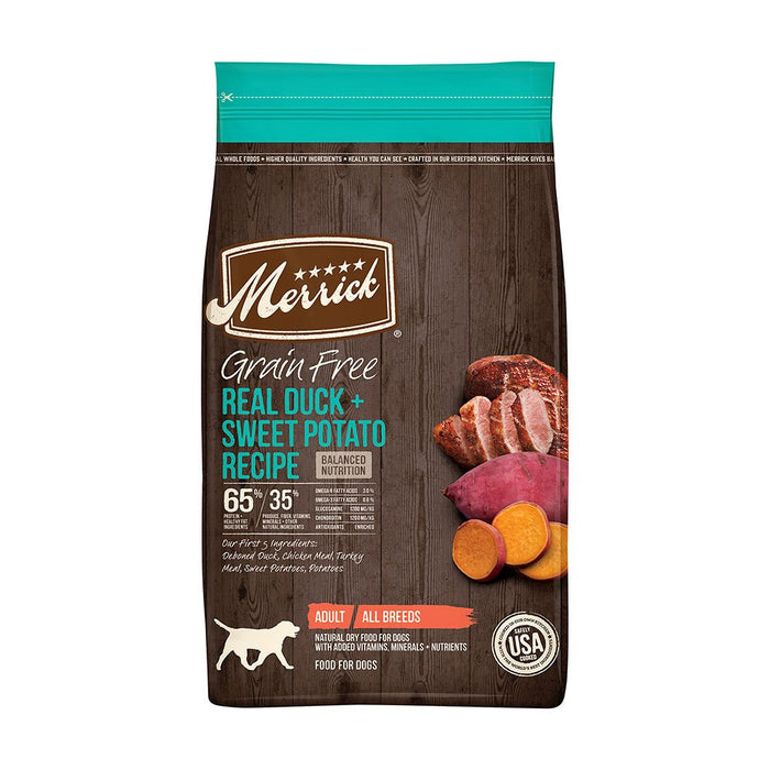 Photo of Merrick Pet Care-Merrick Grain-Free Dry Dog Food-Real Duck & Sweet Potato-22 lb-from Pet Wish Pros