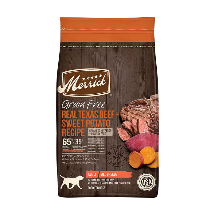 Photo of Merrick Pet Care-Merrick Grain-Free Dry Dog Food-Texas Beef & Sweet Potato-10 lb-from Pet Wish Pros