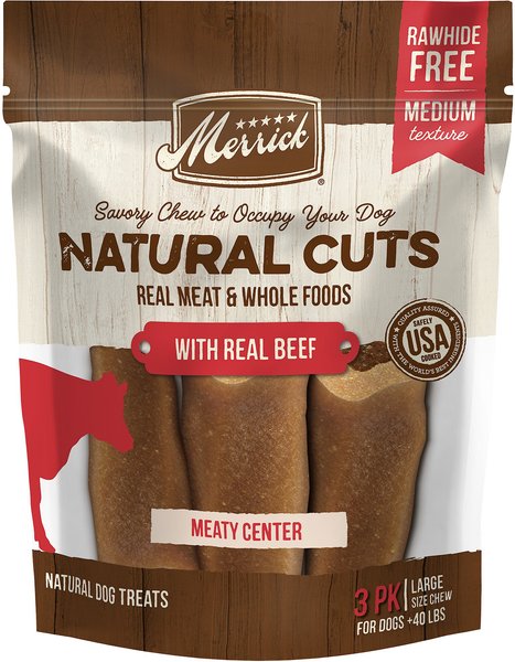 Photo of Merrick Pet Care-Merrick Natural Cuts Dog Chews-Real Beef-Large-3 count-from Pet Wish Pros