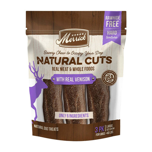 Photo of Merrick Pet Care-Merrick Natural Cuts Dog Chews-Real Venison-Large-3 count-from Pet Wish Pros