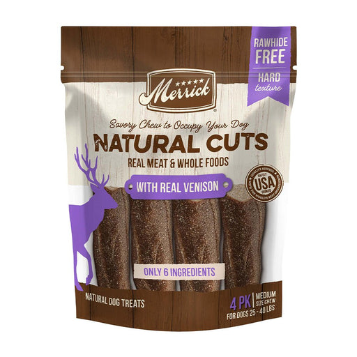 Photo of Merrick Pet Care-Merrick Natural Cuts Dog Chews-Real Venison-Medium-4 count-from Pet Wish Pros