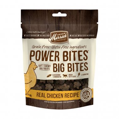 Photo of Merrick Pet Care-Merrick Power Bites Big Bites Grain-Free Soft and Chewy Dog Treats-Real Chicken-6 oz-from Pet Wish Pros