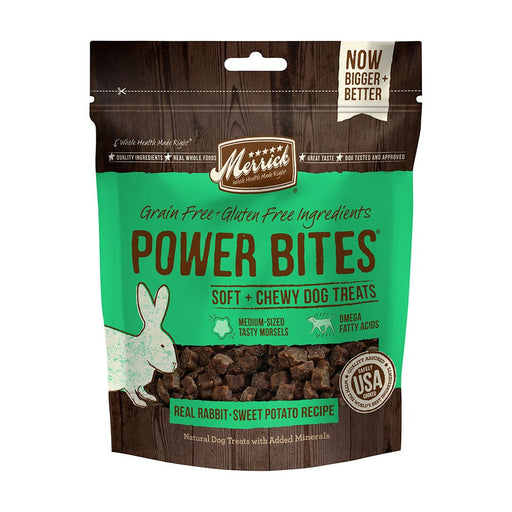 Photo of Merrick Pet Care-Merrick Power Bites Grain-Free Soft and Chewy Dog Treats-Real Rabbit-6 oz-from Pet Wish Pros