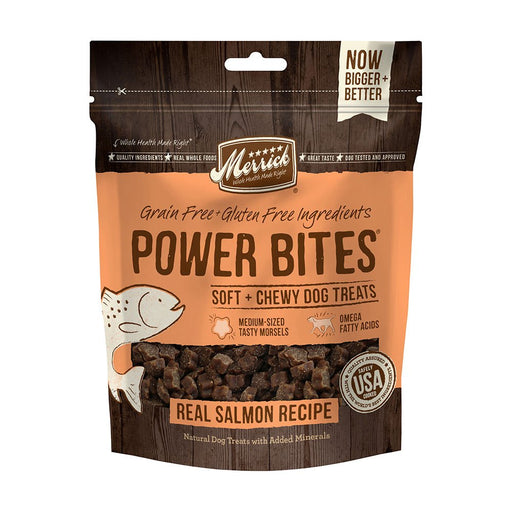 Photo of Merrick Pet Care-Merrick Power Bites Grain-Free Soft and Chewy Dog Treats-Real Salmon-6 oz-from Pet Wish Pros