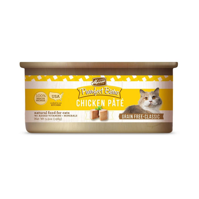 Photo of Merrick Pet Care-Merrick Purrfect Bistro Grain-Free Canned Cat Food-Chicken Pate-(5.5 oz) [24 count]-from Pet Wish Pros