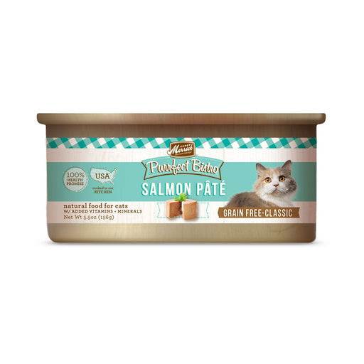 Photo of Merrick Pet Care-Merrick Purrfect Bistro Grain-Free Pate Canned Cat Food-Salmon-(5.5 oz) [24 count]-from Pet Wish Pros