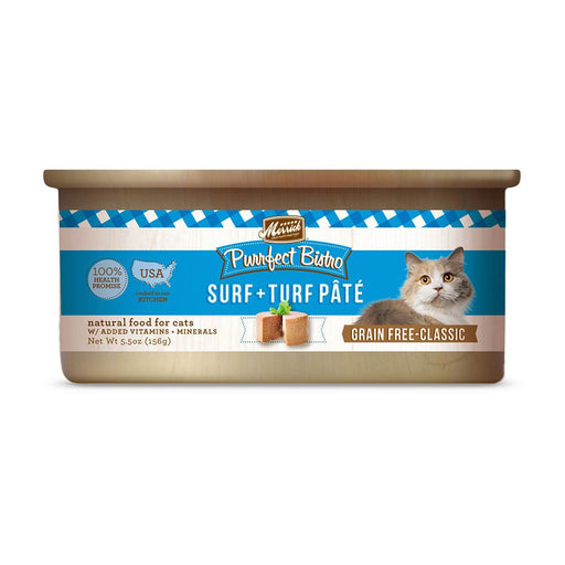 Photo of Merrick Pet Care-Merrick Purrfect Bistro Grain-Free Pate Canned Cat Food-Surf and Turf-(5.5 oz) [24 count]-from Pet Wish Pros