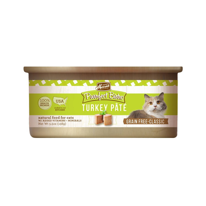 Photo of Merrick Pet Care-Merrick Purrfect Bistro Grain-Free Pate Canned Cat Food-Turkey-(5.5 oz) [24 count]-from Pet Wish Pros