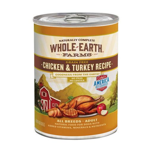 Photo of Merrick Pet Care-Whole Earth Farms Goodness from the Earth Grain-Free Canned Adult Dog Food-Chicken & Turkey-(12.7 oz) [12 count]-from Pet Wish Pros