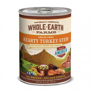 Photo of Merrick Pet Care-Whole Earth Farms Goodness from the Earth Grain-Free Canned Adult Dog Food-Hearty Turkey Stew-(12.7 oz) [12 count]-from Pet Wish Pros