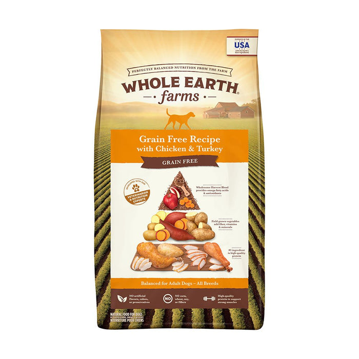 Photo of Merrick Pet Care-Whole Earth Farms Goodness from the Earth Grain-Free Dry Adult Dog Food-Chicken & Turkey-25 lb-from Pet Wish Pros