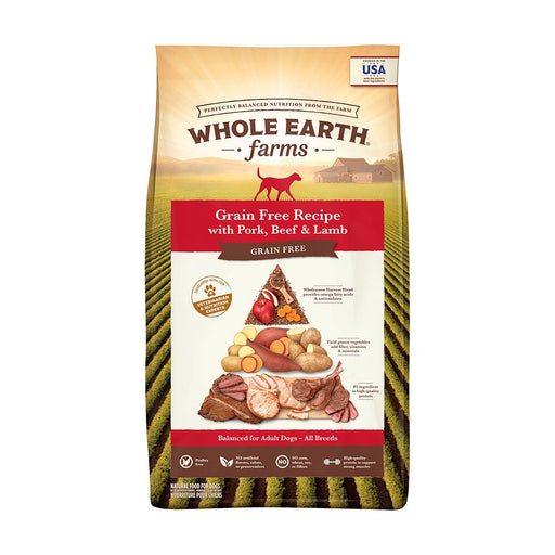 Photo of Merrick Pet Care-Whole Earth Farms Goodness from the Earth Grain-Free Dry Adult Dog Food-Pork, Beef, & Lamb-25 lb-from Pet Wish Pros