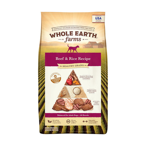 Photo of Merrick Pet Care-Whole Earth Farms Goodness from the Earth Healthy Grains Dry Adult Dog Food-Beef & Rice-25 lb-from Pet Wish Pros