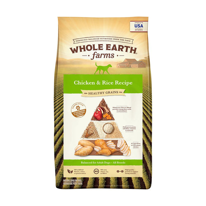 Photo of Merrick Pet Care-Whole Earth Farms Goodness from the Earth Healthy Grains Dry Adult Dog Food-Chicken & Rice-25 lb-from Pet Wish Pros