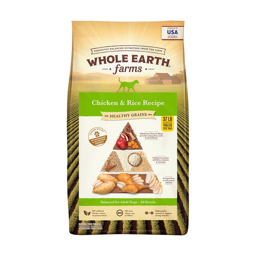 Photo of Merrick Pet Care-Whole Earth Farms Goodness from the Earth Healthy Grains Dry Adult Dog Food-Chicken & Rice-37 lb-from Pet Wish Pros