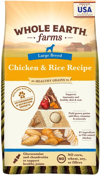 Photo of Merrick Pet Care-Whole Earth Farms Goodness from the Earth Healthy Grains Large Breed Dry Dog Food-Chicken & Rice-12 lb-from Pet Wish Pros