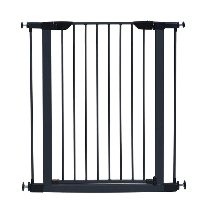 Photo of MidWest Homes for Pets-MidWest Homes for Pets Glow in the Dark Steel Pressue Mount Pet Gate Tall-Graphite-29.5 in - 38 in x 1 in x 29.88 in-from Pet Wish Pros