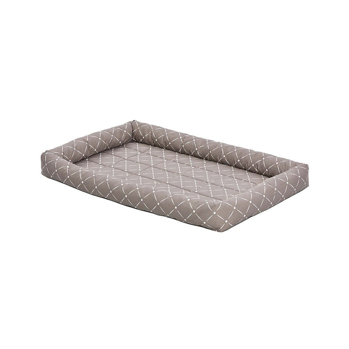 Photo of Midwest Homes For Pets-Mid-West QuietTime Couture Ashton Bolster Pet Bed-42 in-Mushroom-from Pet Wish Pros