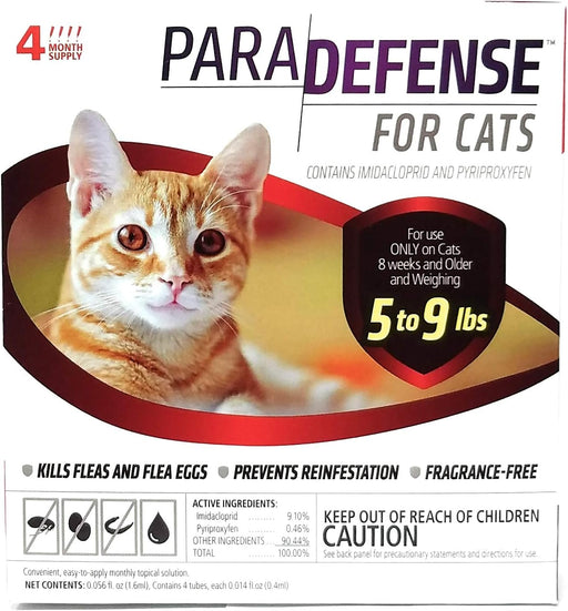 Photo of NEOGEN Corporation-Para-Defense II for Cats-5-9 lb-4 count-from Pet Wish Pros