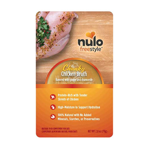 Photo of Nulo-Nulo Freestyle Chunky Broth Pouches for Cats-Chicken-(2.8 oz) [24 count]-from Pet Wish Pros