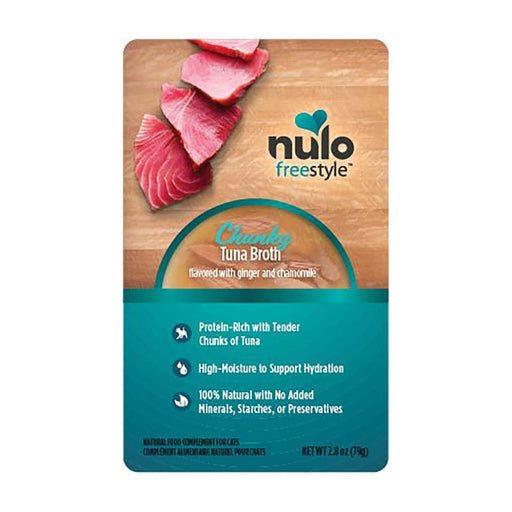 Photo of Nulo-Nulo Freestyle Chunky Broth Pouches for Cats-Tuna-(2.8 oz) [24 count]-from Pet Wish Pros