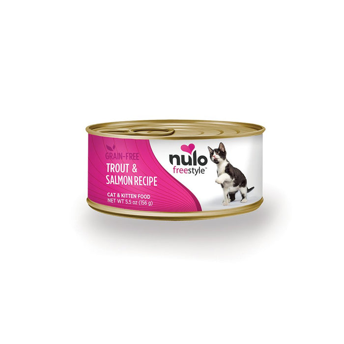 Photo of Nulo-Nulo Freestyle Grain-Free Canned Cat & Kitten Food-Trout & Salmon-(5.5 oz) [24 count]-from Pet Wish Pros