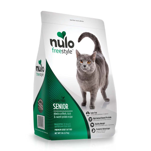 Photo of Nulo-Nulo Freestyle Grain-Free Dry Senior Cat Food-Alaska Pollock Duck & Sweet Potato-5 lb-from Pet Wish Pros