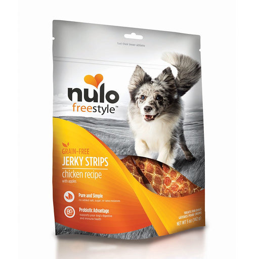 Photo of Nulo-Nulo Freestyle Grain-Free Jerky Strips Dog Treats-Chicken with Apples-5 oz-from Pet Wish Pros