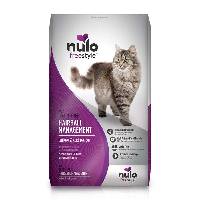 Photo of Nulo-Nulo Freestyle Hairball Management Dry Cat Food-Turkey & Cod-12 lb-from Pet Wish Pros