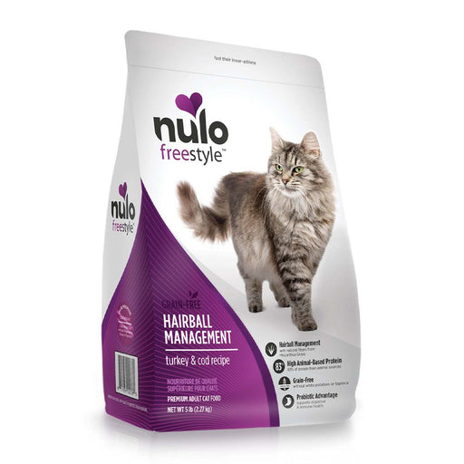 Photo of Nulo-Nulo Freestyle Hairball Management Dry Cat Food-Turkey & Cod-5 lb-from Pet Wish Pros