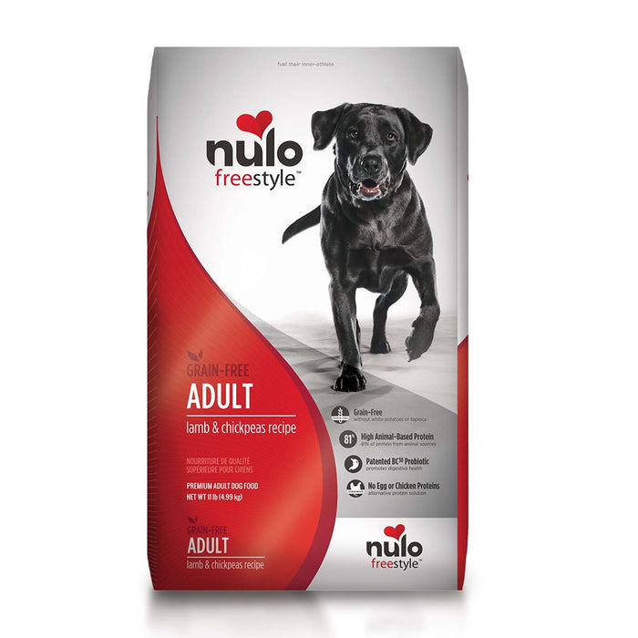 Photo of Nulo-Nulo Freestyle High-Meat Kibble Grain-Free Dry Adult Dog Food-Lamb & Chickpeas-11 lb-from Pet Wish Pros