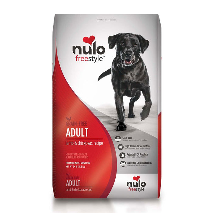 Photo of Nulo-Nulo Freestyle High-Meat Kibble Grain-Free Dry Adult Dog Food-Lamb & Chickpeas-24 lb-from Pet Wish Pros