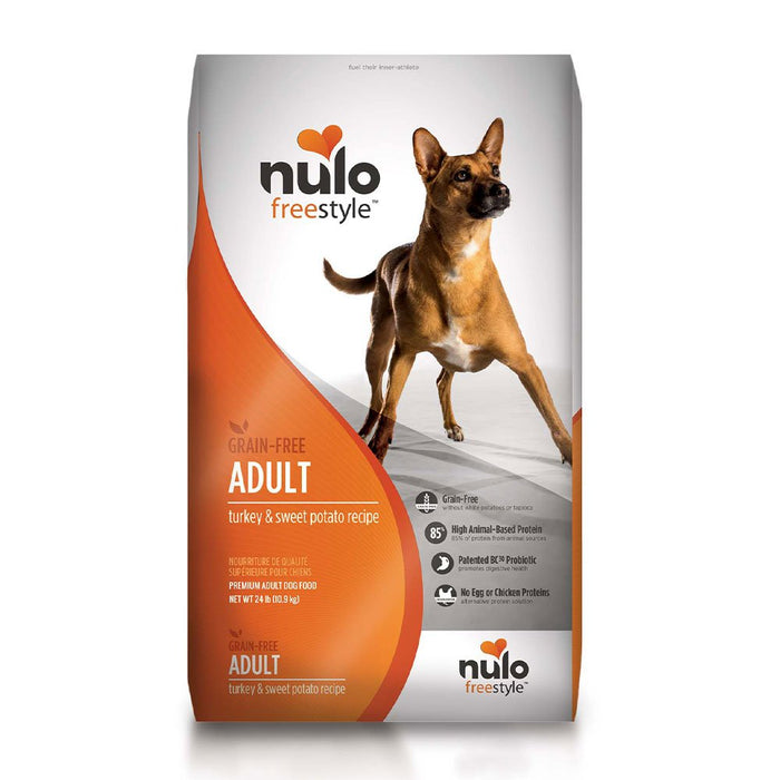 Photo of Nulo-Nulo Freestyle High-Meat Kibble Grain-Free Dry Adult Dog Food-Turkey & Sweet Potato-24 lb-from Pet Wish Pros